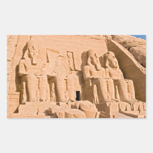 Great Temple of Abu Simbel - Ramses II - Egypt Rectangular Sticker