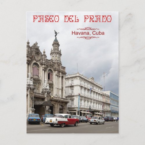 Great Theater of Havana Paseo del Prado Cuba Postcard