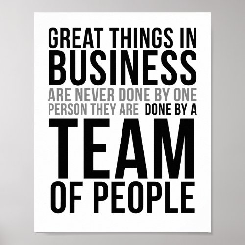 Great Things In Business Poster