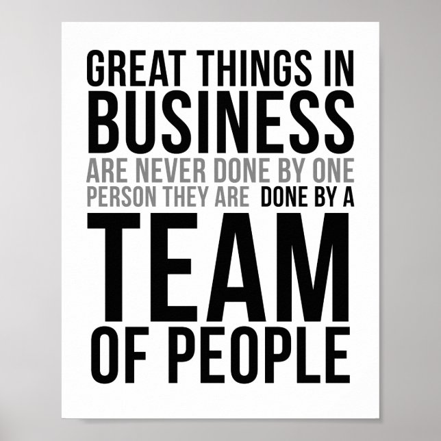 Great Things In Business Poster (Front)