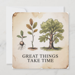 Great Things Take Time Invitation