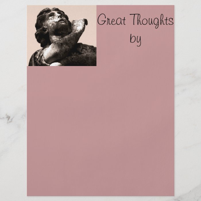 Great thoughts by.letter head custom flyer