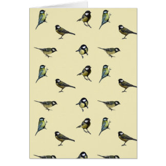 Great tit pattern cards