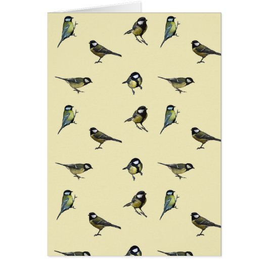 Great tit pattern cards (Front)