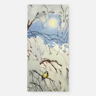 Great Tit - Theodor Severin Kittelsen Magnetic Notepad