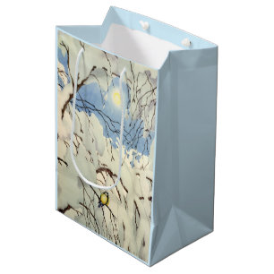 Great Tit - Theodor Severin Kittelsen Medium Gift Bag