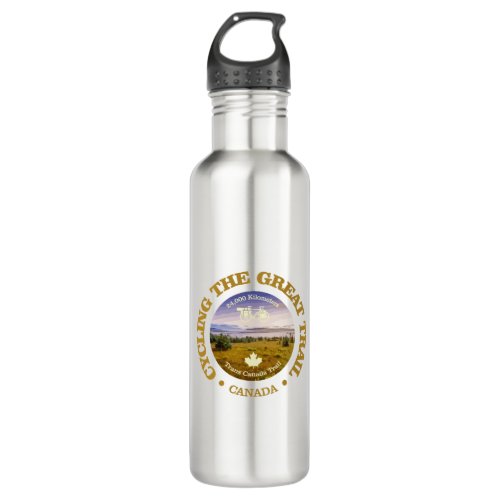 Great Trail Trans_Canada cycling c Stainless Steel Water Bottle