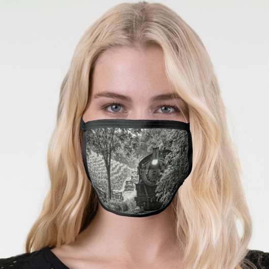 Great Train Race Face Mask (Worn Her)