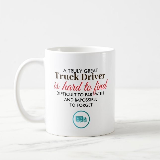 Great Truck Driver Personalized Name Gift Coffee Mug (Left)