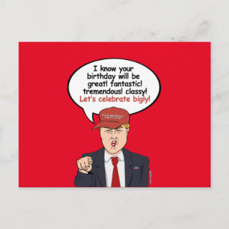 Great Trump Birthday Card - Let's Celebrate Bigly