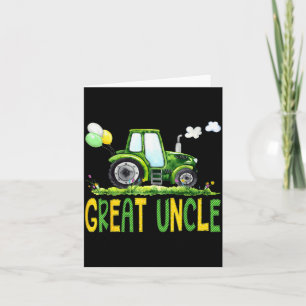 Great Uncle Of The Birthday Boy Tractor Farm Truck Card