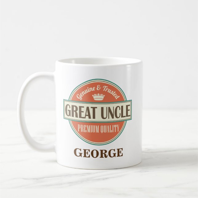 Great Uncle Personalized Office Mug Gift (Left)