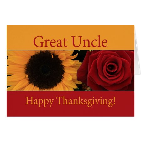 Great Uncle Thanksgiving Card