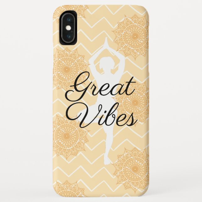Great Vibes Yoga Pose Case-Mate iPhone Case (Back)