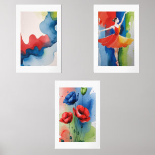 GREAT VIBRANT COLOR SYNPHONE WALL ART SETS
