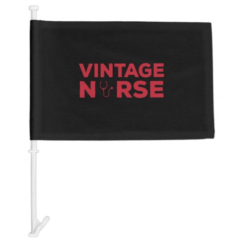 Great Vintage Nurse Nostalgic Nursing Car Flag