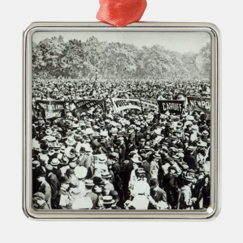 Great Votes for Women demonstration in Hyde Metal Ornament