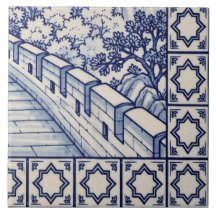 Great Wall Azulejo Mural Tile 6 of 6 Bottom Right