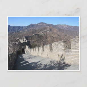 great wall china postcard