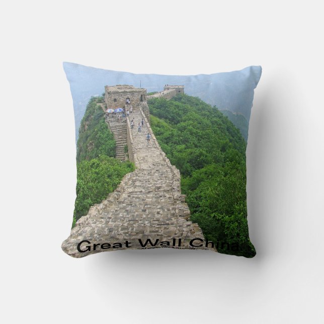 Great Wall China Throw Pillow (Front)