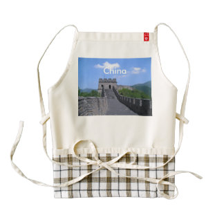 Great Wall in China Zazzle HEART Apron