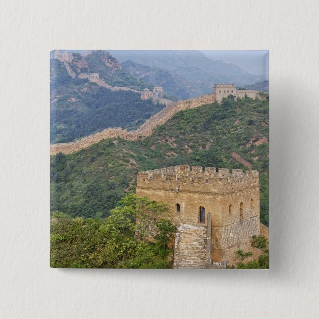 Great Wall of China at Jinshanling, China. 2 Pinback Button (Front)