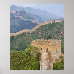 Great Wall of China at Jinshanling, China. 2 Poster