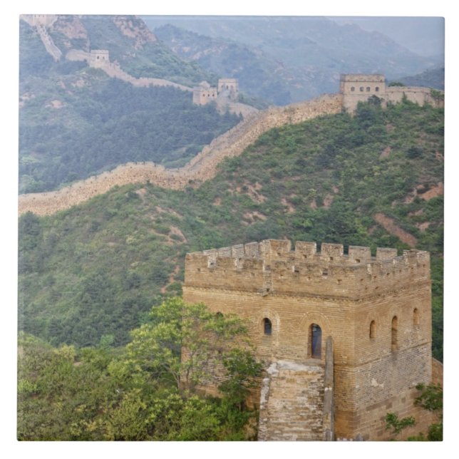 Great Wall of China at Jinshanling, China. 2 Tile (Front)