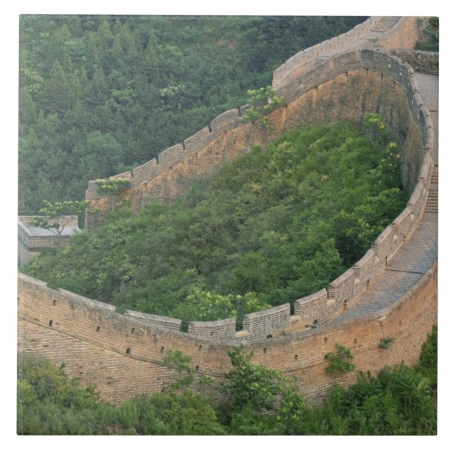 Great Wall of China at Jinshanling, China. Tile (Front)