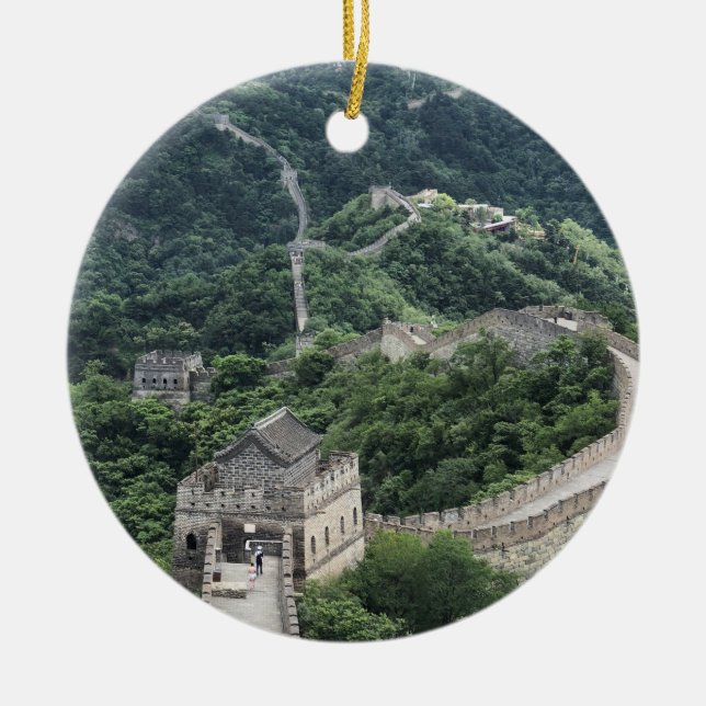 Great Wall of China Ceramic Ornament (Front)