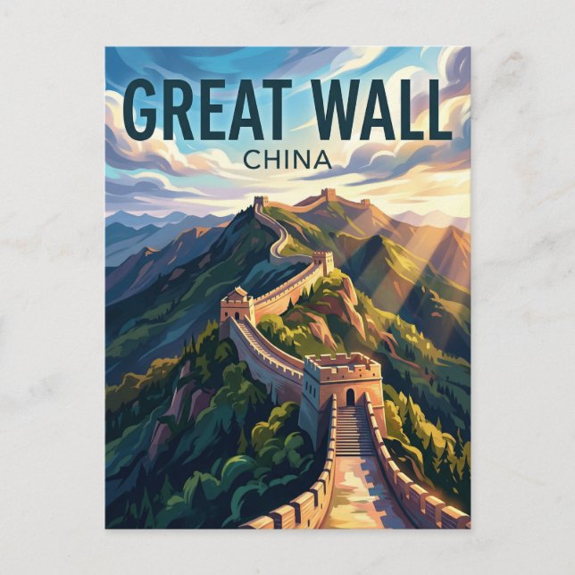 Great Wall of China China Postcard (Front)