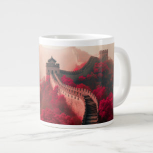 Great Wall of China in Autumn – Scenic Red Giant Coffee Mug