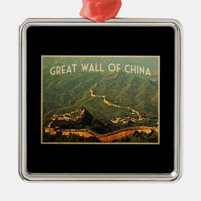 Great Wall Of China Metal Ornament (Front)