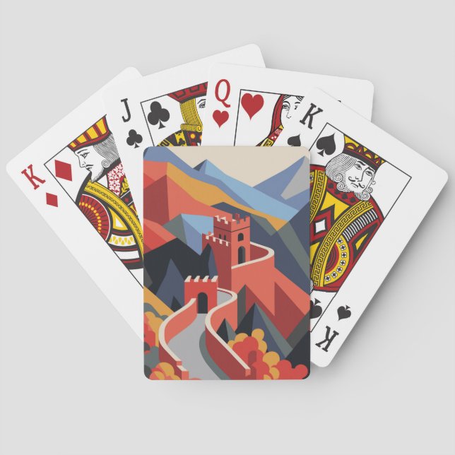 Great Wall of China Poker Cards (Back)