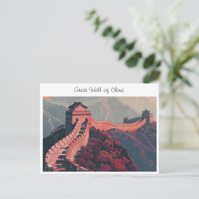 Great wall of China Postcard (Standing Front)