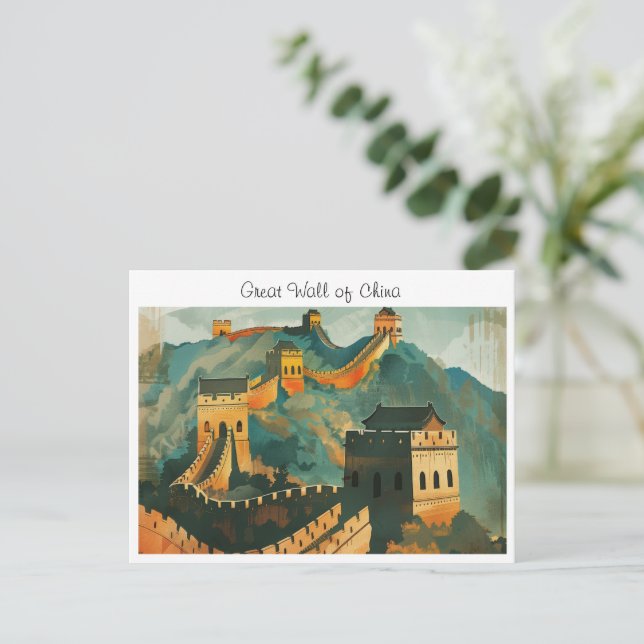 Great wall of China Postcard (Standing Front)