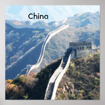 Great Wall Of China Poster by GoingPlaces at Zazzle