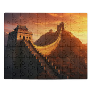 Great Wall of China Sunset Jigsaw Puzzle – Asian