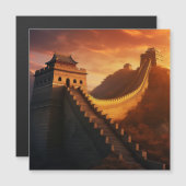 Great Wall of China Sunset Magnetic Card – Asian (Front/Back)