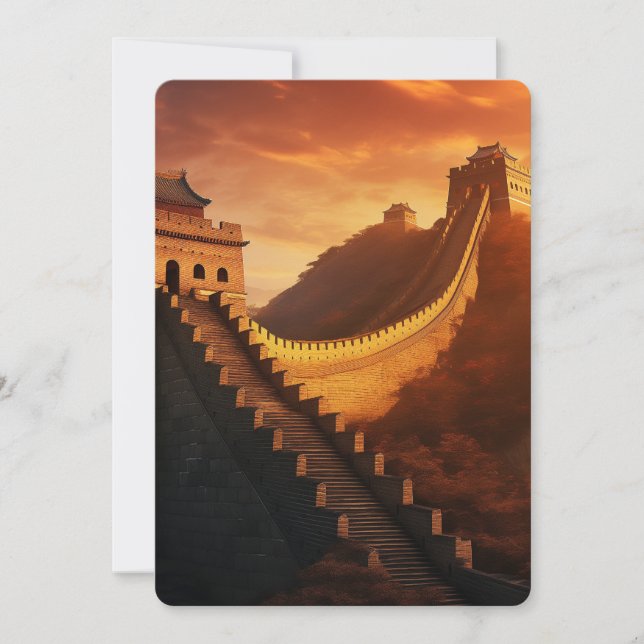 Great Wall of China Sunset – Majestic (Front)