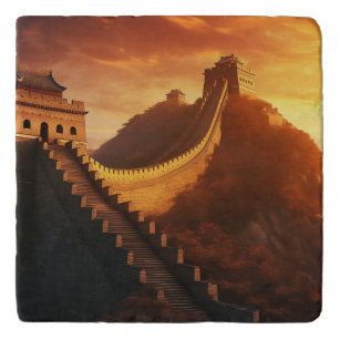 Great Wall of China Sunset Trivet – Majestic Asian