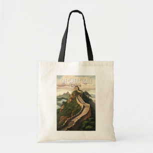 Great Wall of China Travel Art Vintage Tote Bag