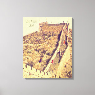 Great Wall of China travel Canvas Print