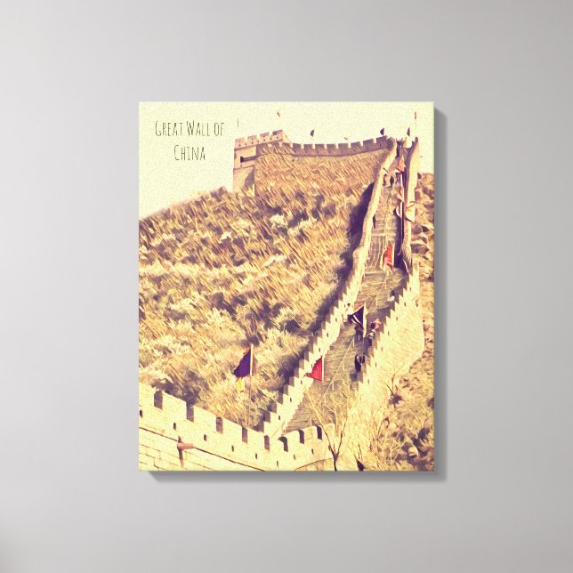 Great Wall of China travel Canvas Print (Front)