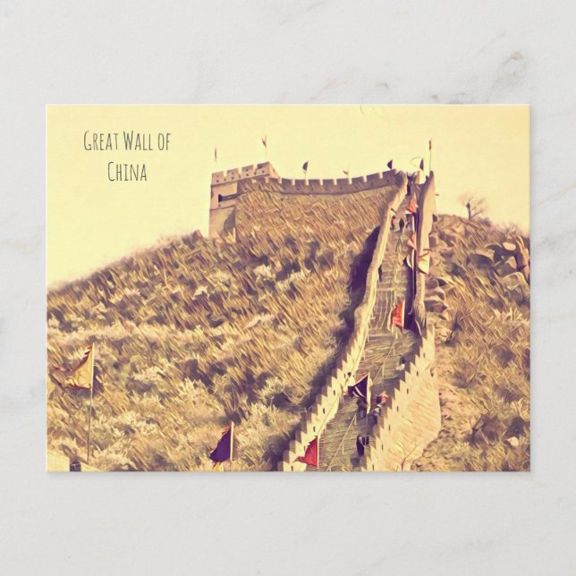 Great Wall of China travel Postcard (Front)