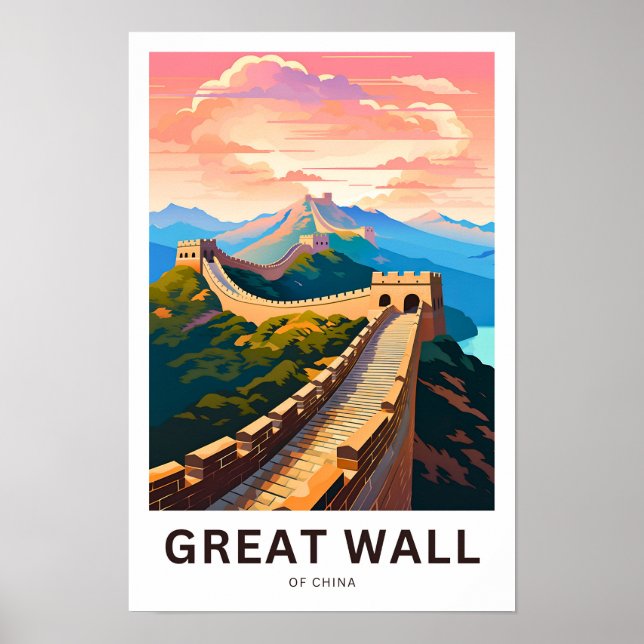 Great Wall of China Travel Print (Front)