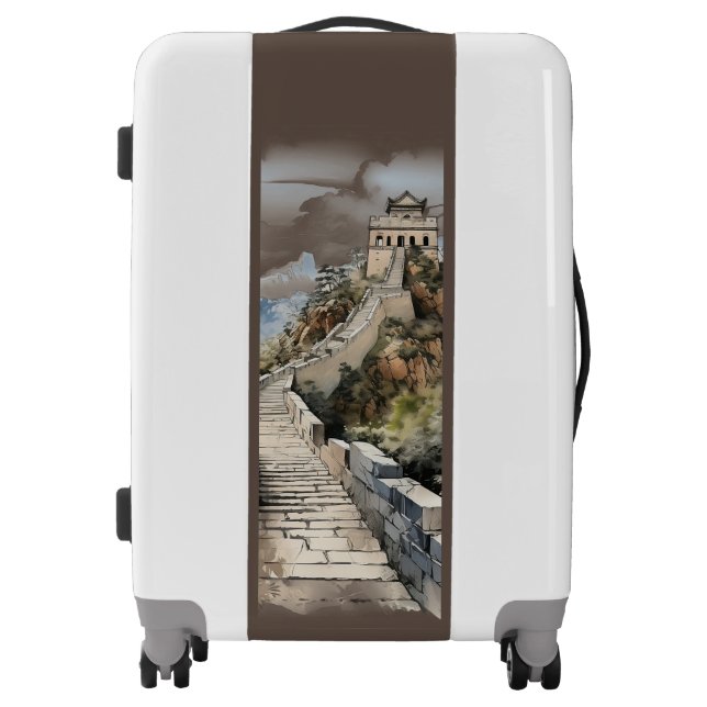Great Wall of China Travel Suitcase 🏯🌄 (Front)