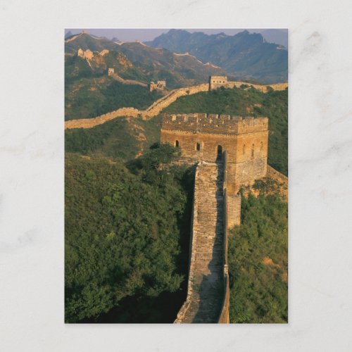 Great Wall winding through the mountain China Postcard