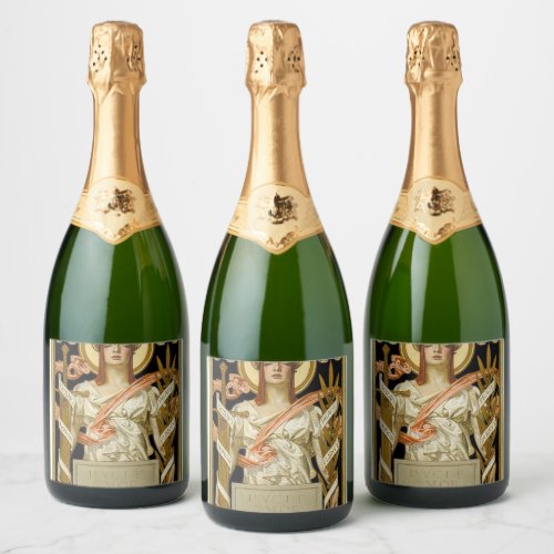 Great War Victory Illustration 1918 by Leyendeck Sparkling Wine Label