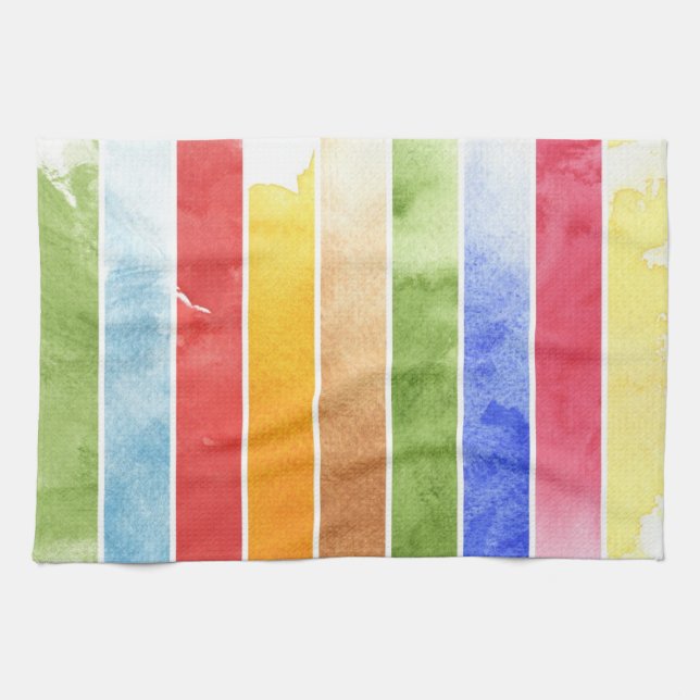 great watercolor background - watercolor paints 5 towel (Horizontal)